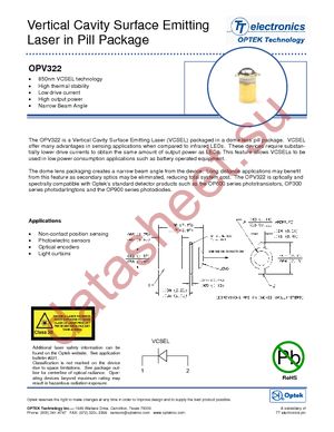 OPV315YBT datasheet  